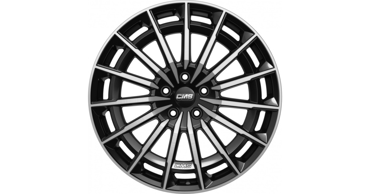 Jante ALU, CMS C38 Diamant Noir Brillant, 8.5X20 5/112 ET35.5, Alésage 66.6