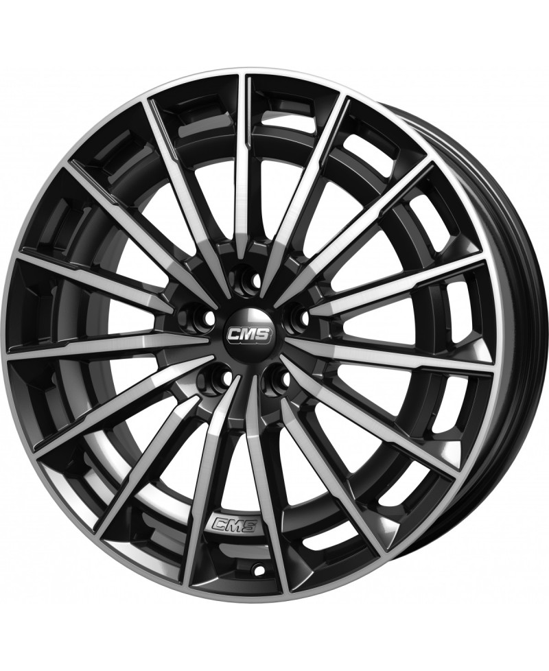 Jante ALU, CMS C38 Diamant Noir Brillant, 8.5X20 5/112 ET38, Alésage 57.1