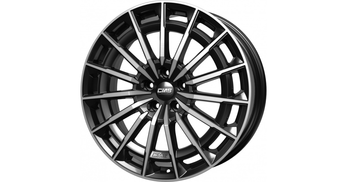 Jante ALU, CMS C38 Diamant Noir Brillant, 8.5X20 5/112 ET38, Alésage 57.1