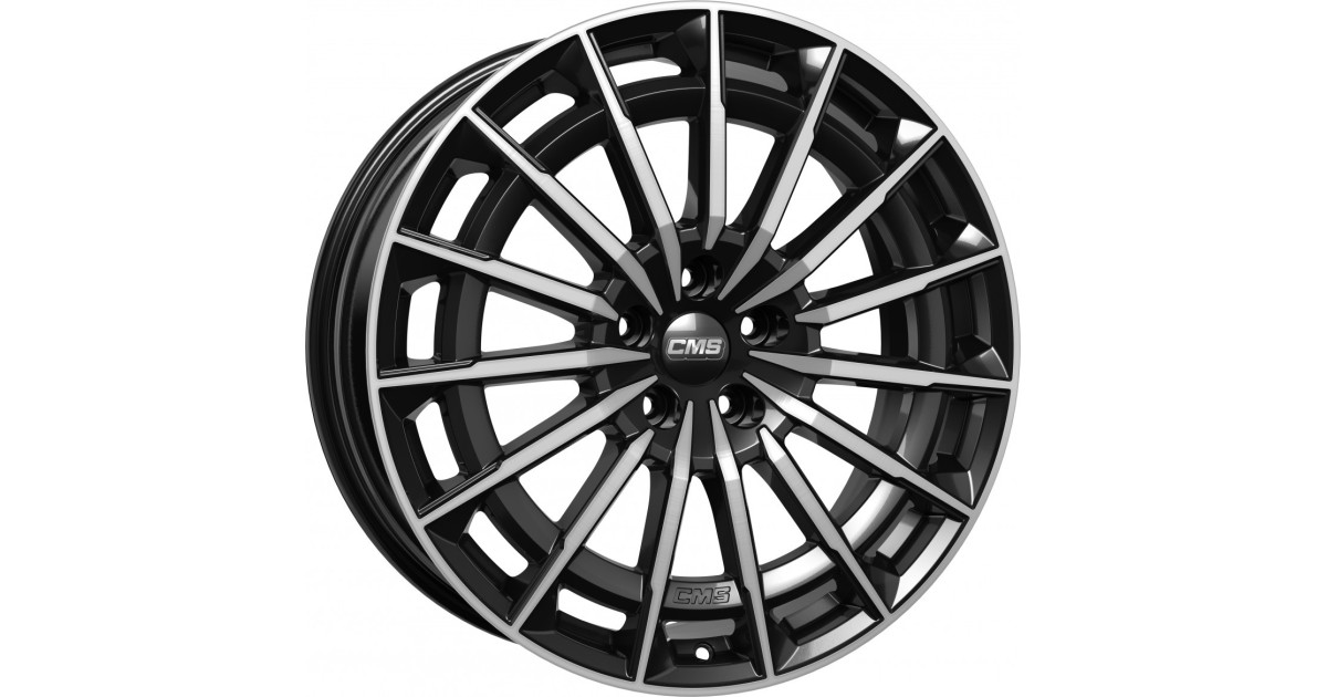Jante ALU, CMS C38 Diamant Noir Brillant, 8.5X20 5/112 ET38, Alésage 57.1