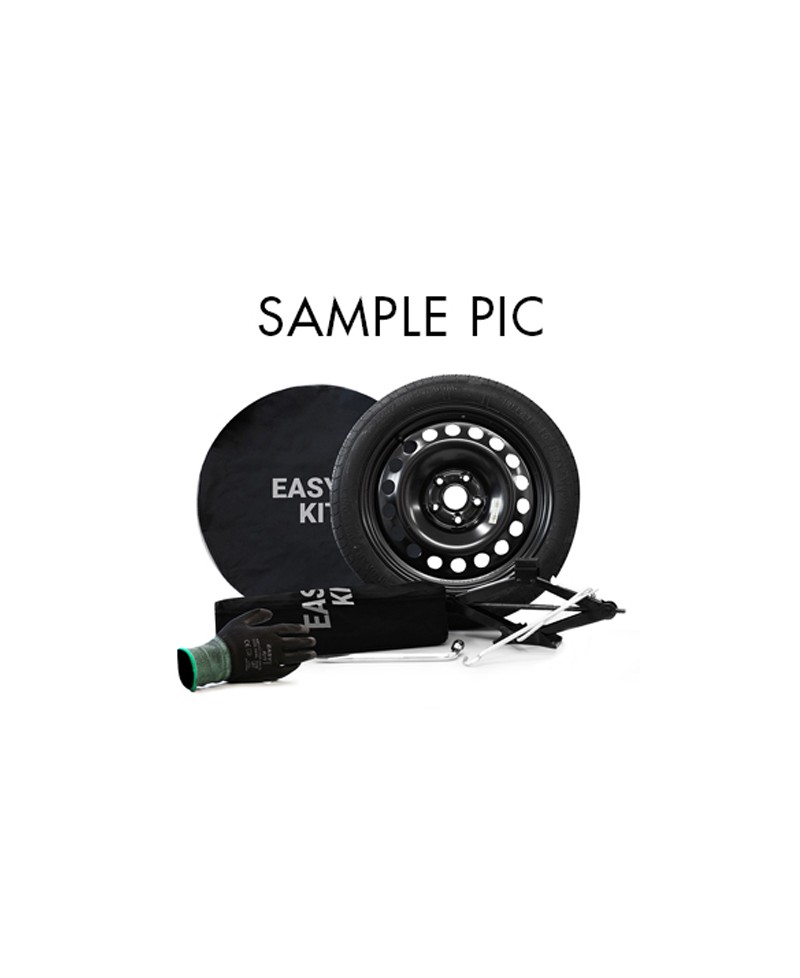 EASY KIT Galette ACIER 4x16  5/ 100 ET20 , Alésage 57.1 Avec  pneu 125/80 R16