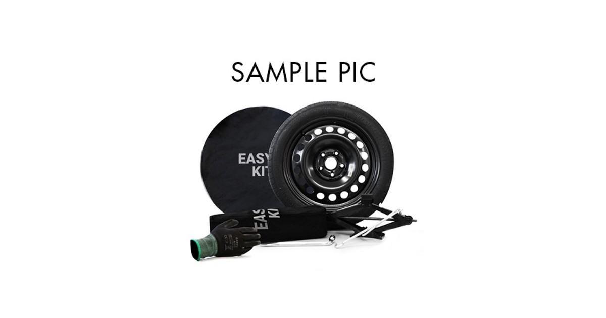 EASY KIT Galette ACIER 4x16  5/ 100 ET20 , Alésage 57.1 Avec  pneu 125/80 R16