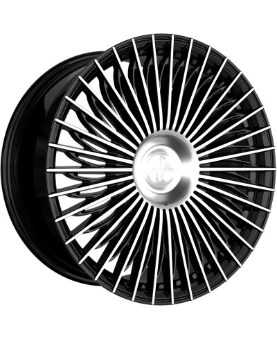Jante ALU, Keskin Tuning KT X1 Exclusive BLACK FRONT POLISH 9.5x21 5/ 114.3 ET40, Alésage 64.1