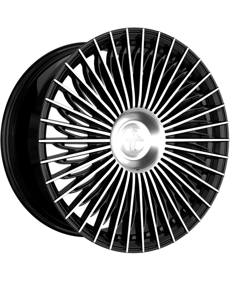 Jante ALU, Keskin Tuning KT X1 Exclusive BLACK FRONT POLISH 8.5x19 5/ 120 ET35, Alésage 72.6