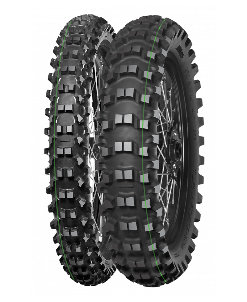 MITAS TERRA FORCE-EX SM SUPER LIGHT  110/100 -18 64R TT (Bande verte)