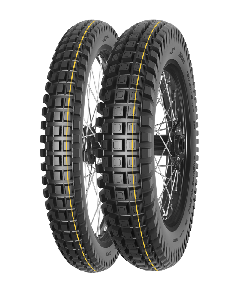 MITAS ENDURO HYBRID SUPER 110/90 -19 62P TL , M+S (Bande jaune)