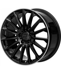 Jante ALU, Wheelworld - 2DRV WH39 Noir brillant  / Bord poli 9.5X22 5/ 112 ET42, Alésage 66.6