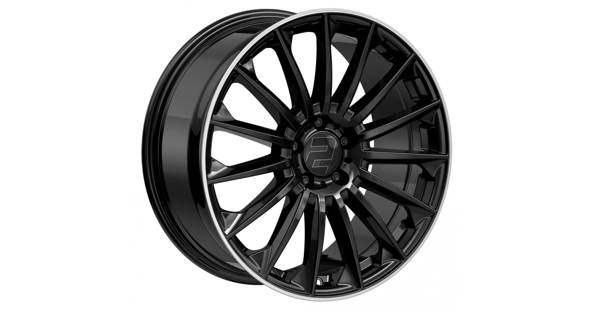 Jante ALU, Wheelworld - 2DRV WH39 Noir brillant  / Bord poli 9.5X22 5/ 112 ET42, Alésage 66.6