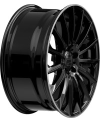 Jante ALU, Wheelworld - 2DRV WH39 Noir brillant  / Bord poli 9.5X22 5/ 112 ET42, Alésage 66.6