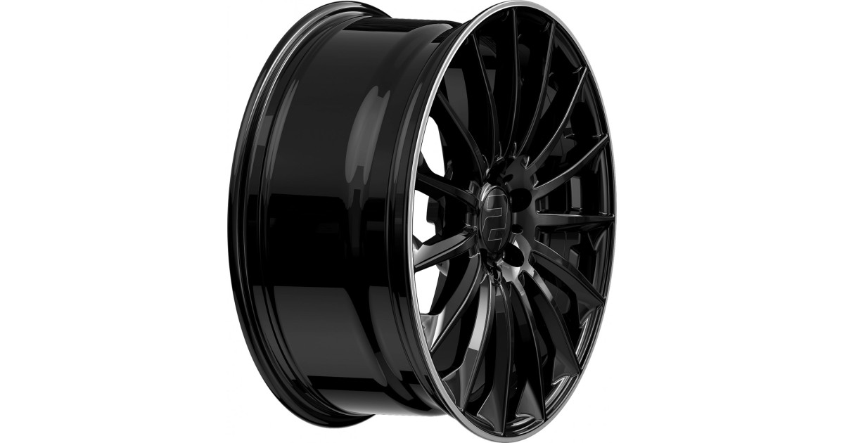 Jante ALU, Wheelworld - 2DRV WH39 Noir brillant  / Bord poli 9.5X22 5/ 112 ET42, Alésage 66.6