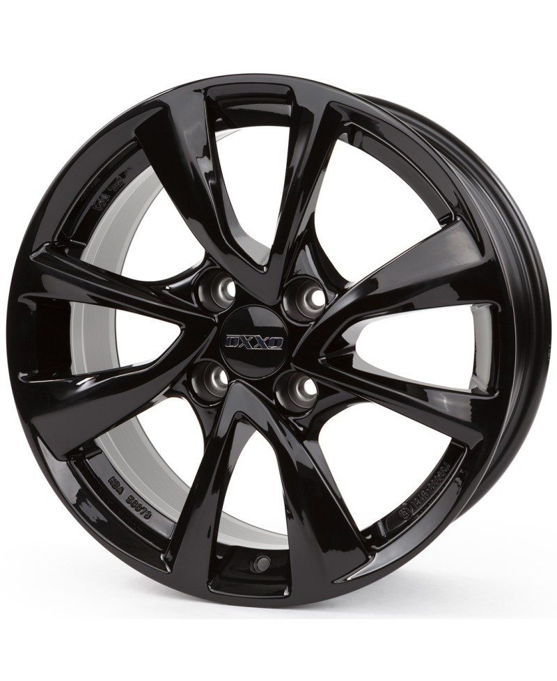 Jante Alu OXXO Oberon 4 Black (OX07)  6,5x16 4x108 ET28 , Alésage 65.10