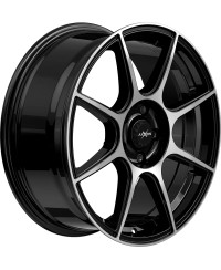 Jante ALU, Axxion  X2/ SP+  Noir, Face polie, 7X17 4/ 100 ET38, Alésage 63.4