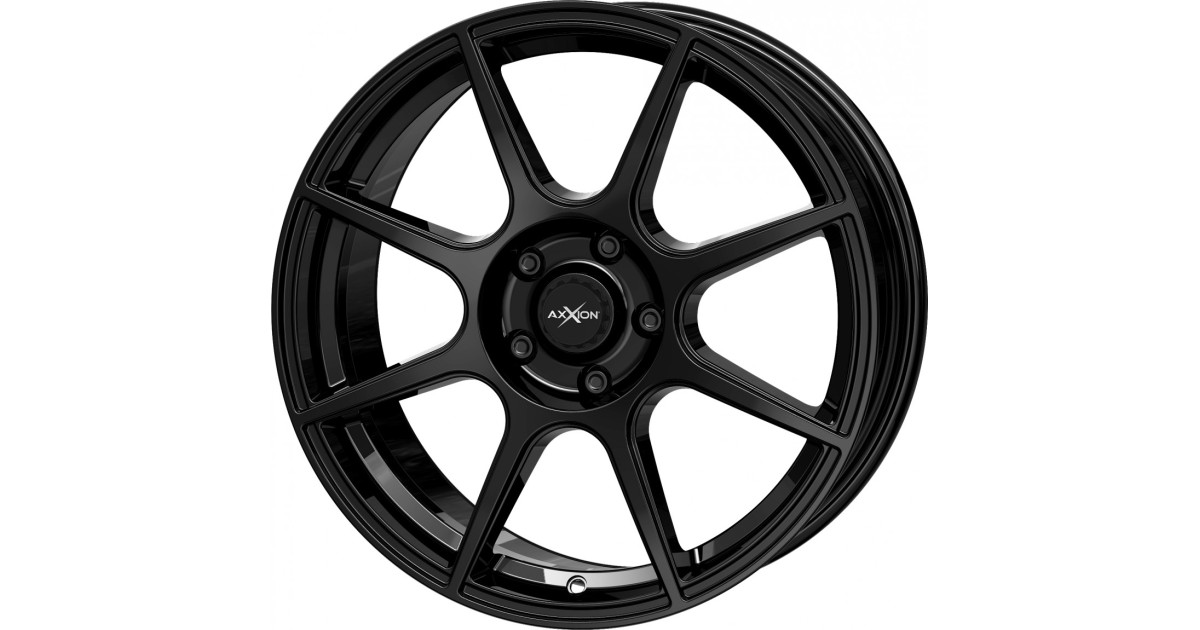 Jante ALU, Axxion X2/ SW+ Noir brillant laqué 7.5X18 5/ 114.3 ET40, Alésage 72.6