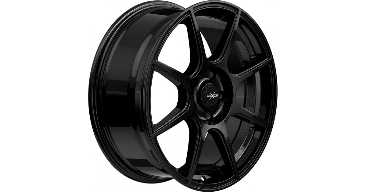 Jante ALU, Axxion  X2/ SW+ Noir brillant laqué 7X17 5/,114.3 ET40, Alésage 72.6