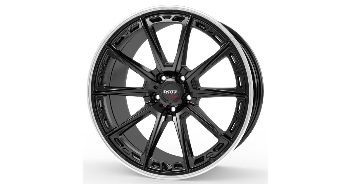 Jante ALU, Dotz Sonoma Black matt/ Polished lip 8.5X19 5/ 112 ET45, Alésage 70.1