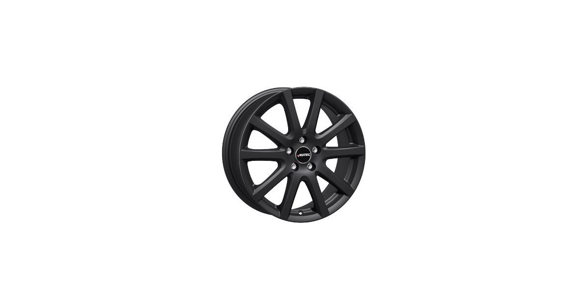 Jante ALU, Autec S/SM/ET45 Schwarz matt, 6X15 4/108 ET45, Alésage 63.4