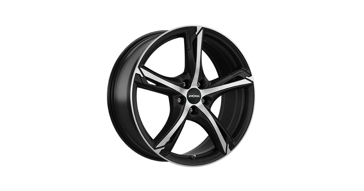 Jante ALU, Ronal R62/JBMFK/ET45 JETBLACK-MATT-FRONTKOPIER, 7.50X18 5/114.30 ET45, Alésage 82