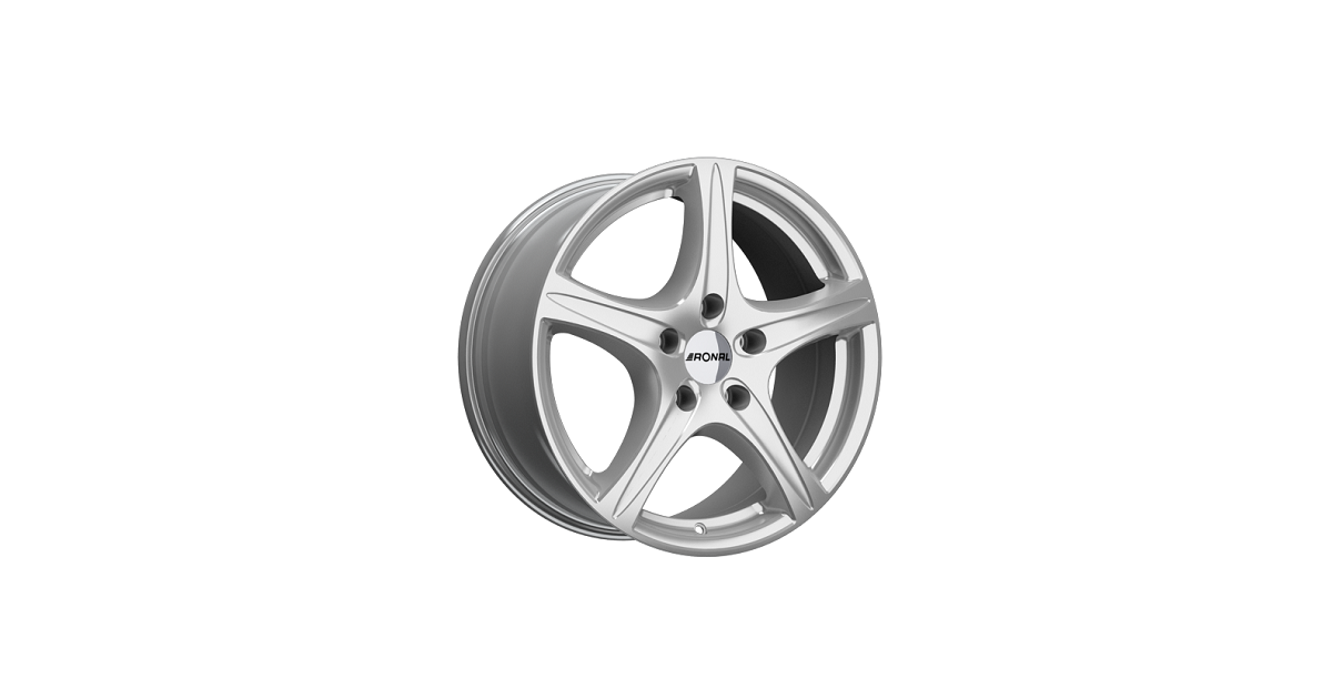 Jante ALU, Ronal R56/CS/ET37 kristallsilber, 7X17 5/112 ET37, Alésage 76