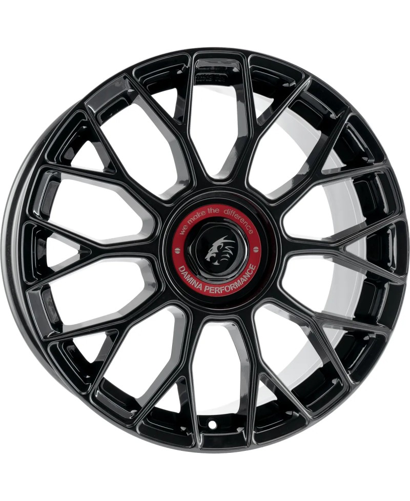 Jante ALU, DAMINA Performance DM10 Black - Inlay red 8X18 5/112 ET30, Alésage 72.6