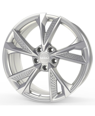 Jante ALU, MAM RS6 SILVER PAINTED 8X18 5/ 112 ET45, Alésage 66.6