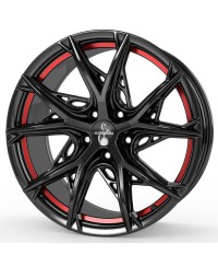 Jante ALU, Keskin Tuning KT24C BLACK PAINTED RED INSIDE 8.5x19 5/ 112 ET30, Alésage 66.6