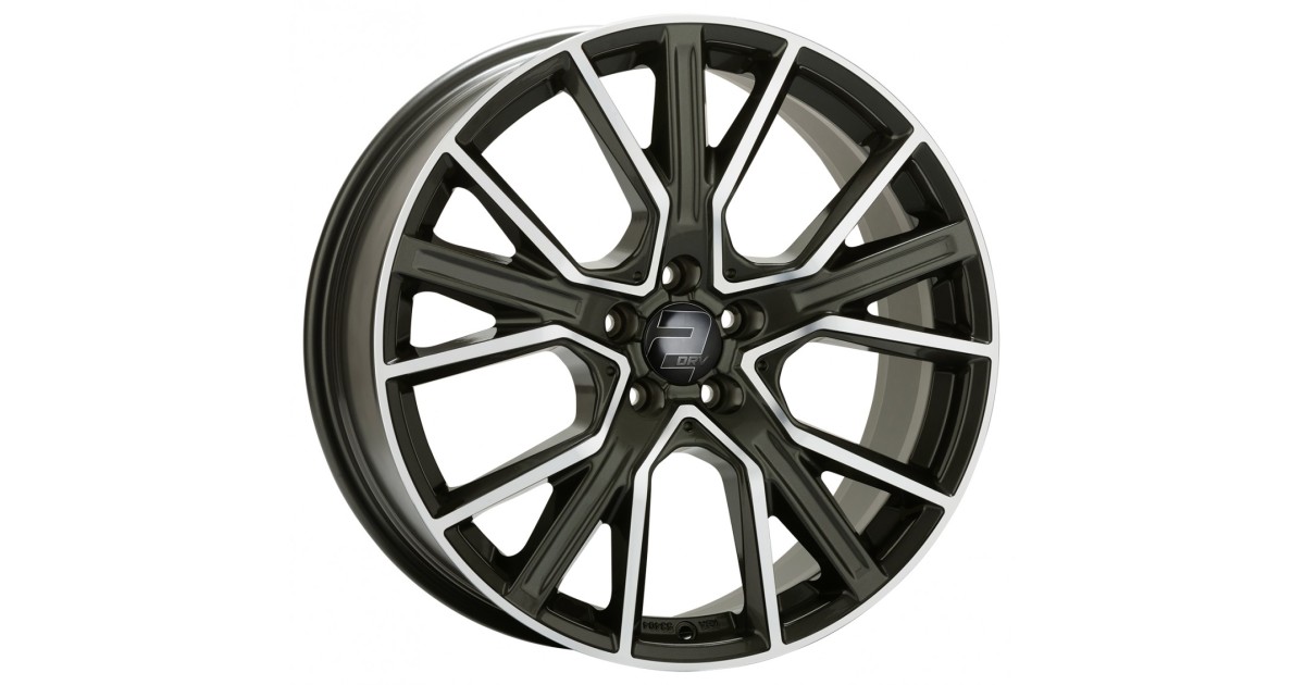 Jante ALU, Wheelworld - 2DRV WH34 Dark Gunmetal / ANTHRACITE FONCE FACE POLIE 8X19 5/ 112 ET48, Alésage 66.6