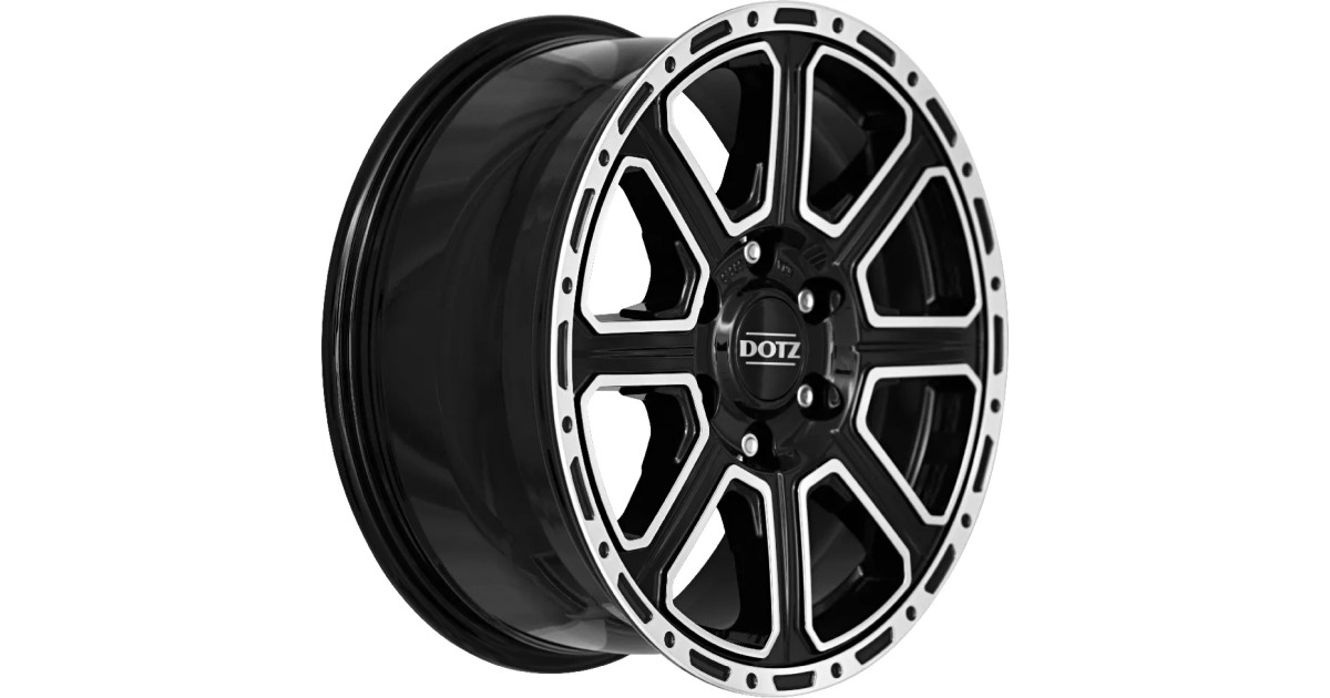 Jante ALU, Dotz  Kalahari Black polished 8X17 6/ 139.7 ET30, Alésage 93.10