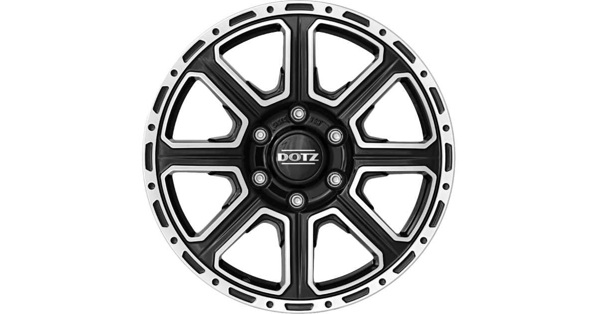 Jante ALU, Dotz  Kalahari Black polished 8X17 6/ 139.7 ET30, Alésage 93.10