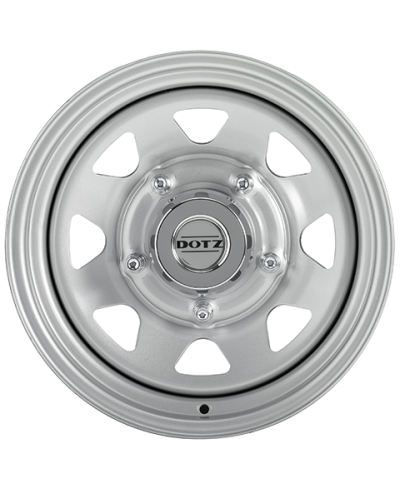 Jante Acier Dotz DAKAR 4x4 Silver, 8X15 5/ 139.7 ET-35 , Alésage 110.1