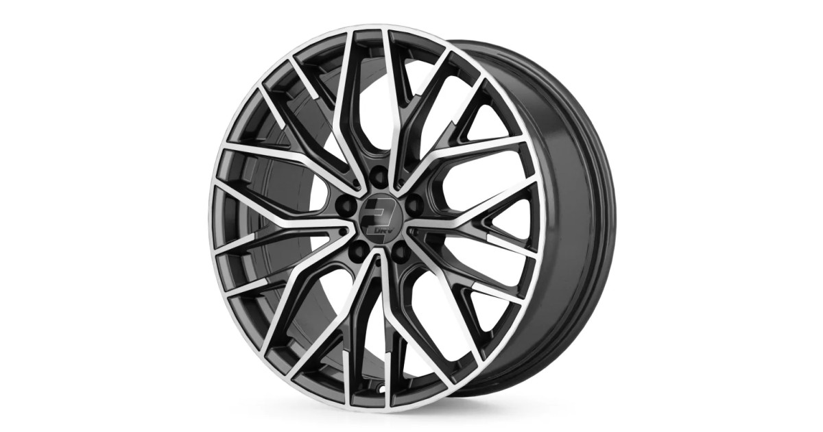 Jante Alu  Wheelworld -2DRV WH37 DGMP+  Dark gunmetal poliert 8,5x19 5x108 ET40 , Alésage 72.6
