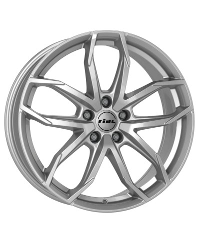 Jante Alu RIAL Lucca Polar Silver  6,5x16 4x108 ET20  , Alésage 65.1