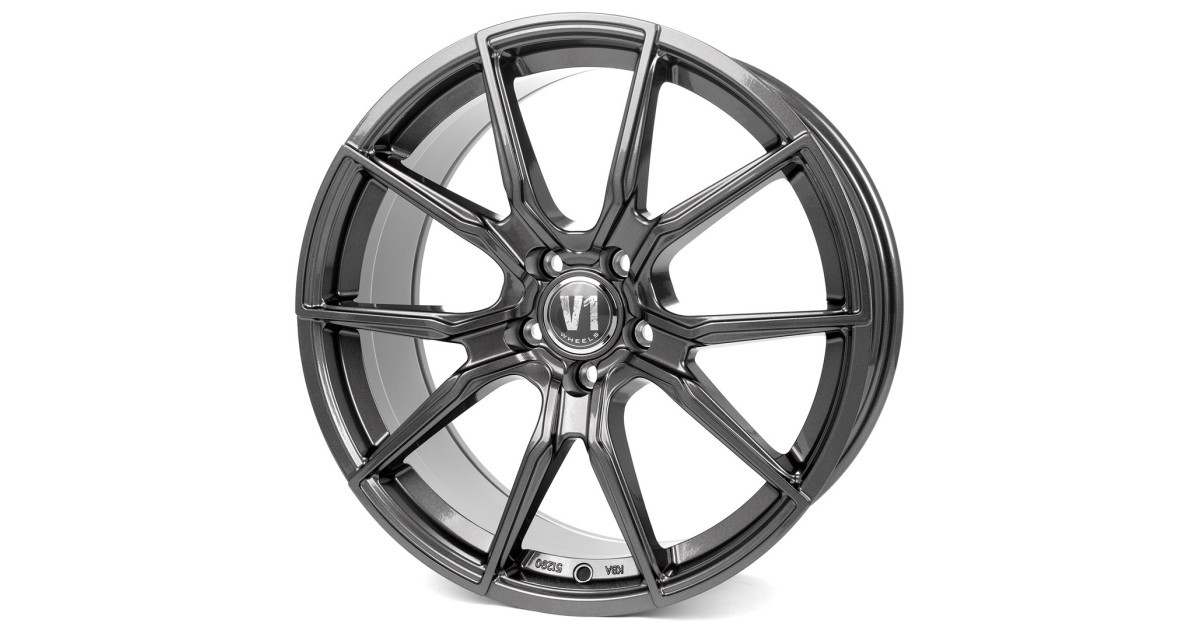 Jante ALU, V1 Wheels V1 Daytona grau lackiert 8X18 5/ 120 ET45 , Alésage 72.6