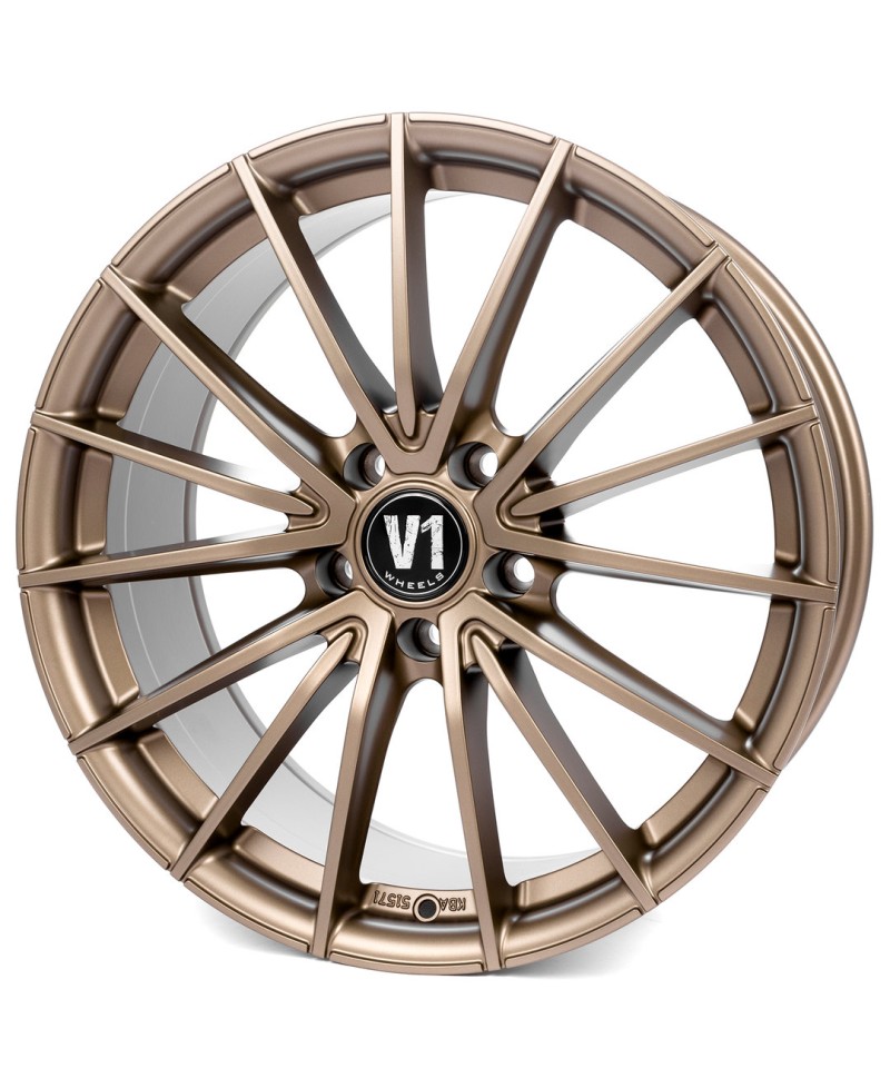Jante ALU, V1 Wheels V2  Bronze matt lackiert 8.5X19 5/ 112 ET45 , Alésage 66.6