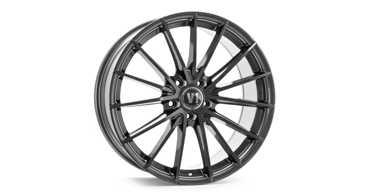 Jante ALU, V1 Wheels V2 Daytona laqué gris 8.5X19 5/ 112 ET35 , Alésage 66.6