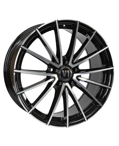 Jante ALU, V1 Wheels V2  SP+  Black Front Polish 8X18 5/ 120 ET35 , Alésage 72.6