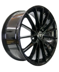 Jante ALU,  V1 Wheels V2 Noir brillant laqué 8X18 5/120 ET35 , Alésage 72.6