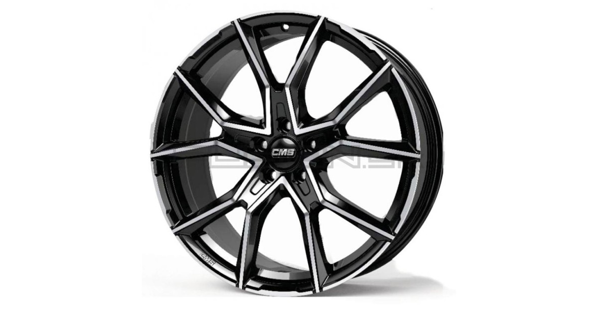 Jante ALU, CMS C33 Diamant Noir Brillant, 9X20 5/ 112 ET37, Alésage 66.6