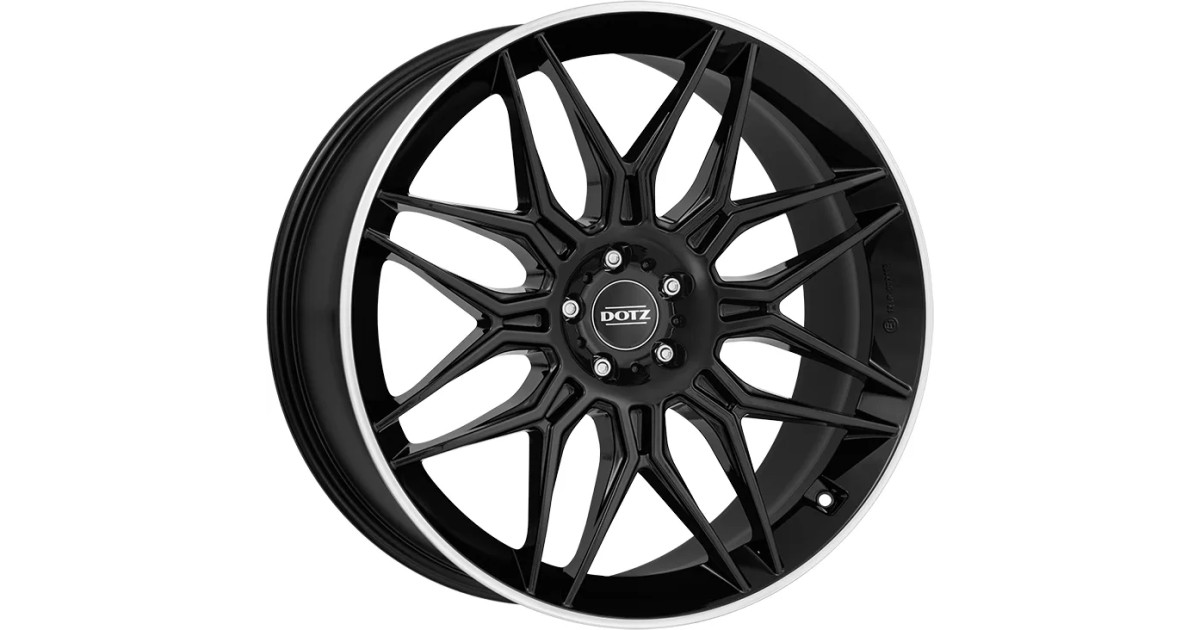 Jante ALU, Dotz Longbeach Black polished lip  10.5X21 5/ 114.3 ET48, Alésage 64.10