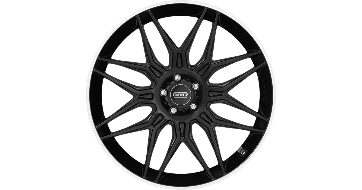 Jante ALU, Dotz Longbeach Black polished lip  10.5X21 5/ 114.3 ET48, Alésage 64.10