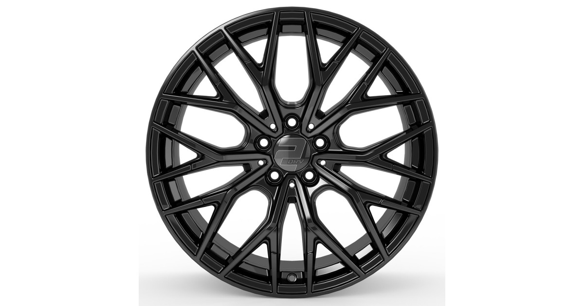 Jante Alu 2DRV WH37 SW+, Noir brillant laqué  8,5x19 5x120 ET35  Alésage 72.6