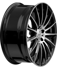Jante ALU, Wheelworld - 2DRV WH39/ SP+ Noir brillant laqué , Face polie 9X20 5/ 112 ET42, Alésage 66.6