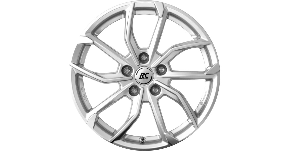 Jante Alu RC-Design RC34 Crystal silver 6,5x16 4x108 ET38 , Alésage 65.1