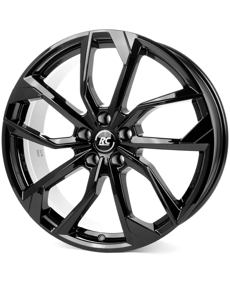 Jante Alu RC Design RC34 Noir brillant laqué 6,5x16 4x108 ET38, Alésage 65.1