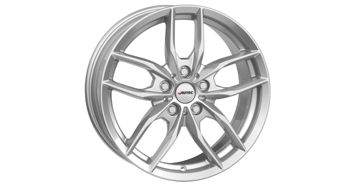 Jante Alu Autec  Bavaris Argent brillant laqué 8x18 5x112 ET54 , Alésage 66.6