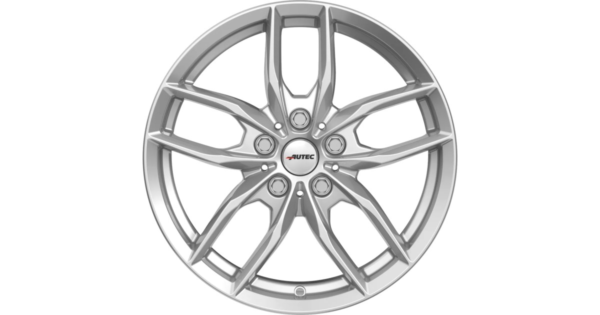 Jante Alu Autec  Bavaris Argent brillant laqué 8x18 5x112 ET54 , Alésage 66.6