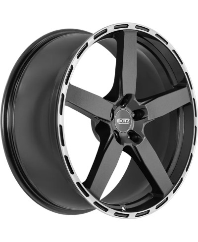Jante ALU, Dotz MarinaBay Gunmetal/ Polished lip 9X21 5/ 112 ET28, Alésage 70.1