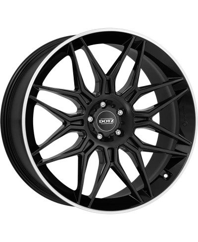 Jante ALU, Dotz  Longbeach Black/ Polished lip 9.5X22 5/ 120 ET49, Alésage 72.6