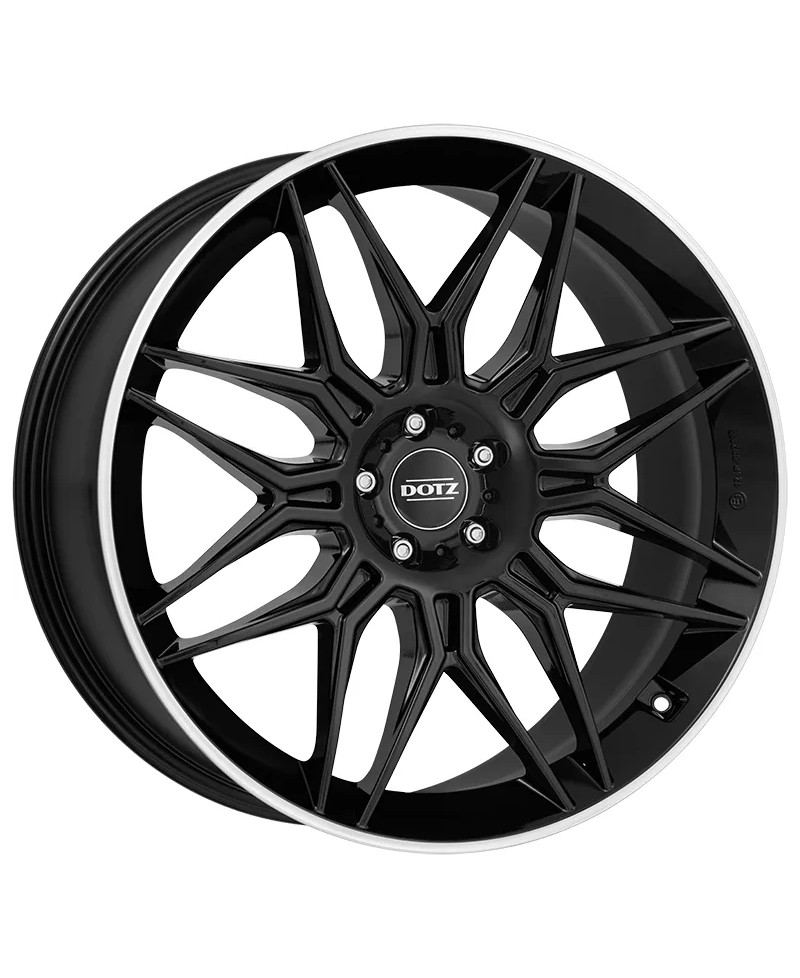 Jante ALU, Dotz  Longbeach Black/ Polished lip 9.5X22 5/ 120 ET49, Alésage 72.6