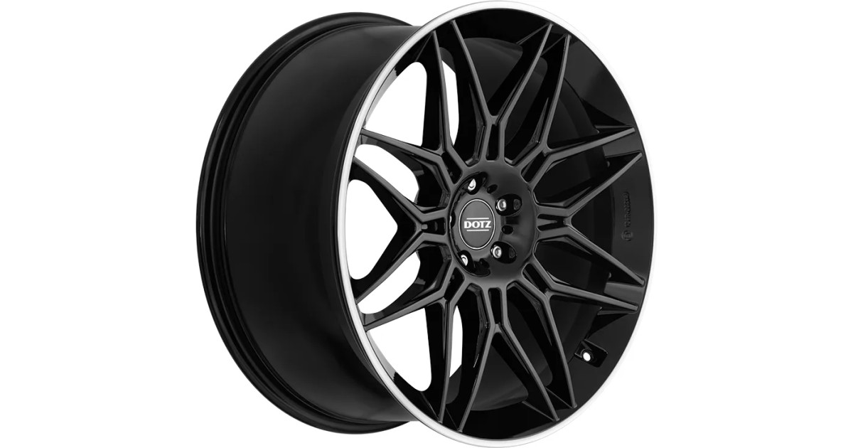 Jante ALU, Dotz  Longbeach Black/ Polished lip 9.5X22 5/ 120 ET49, Alésage 72.6
