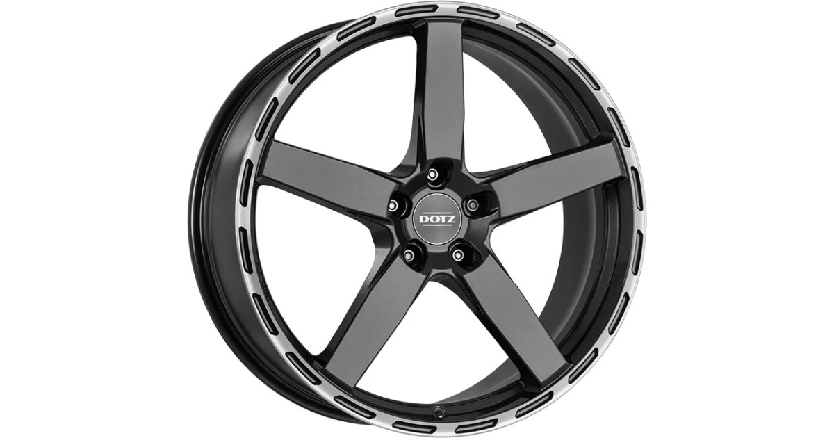 Jante ALU, Dotz MarinaBay Gunmetal/ Polished lip 9X21 5/ 112 ET40, Alésage 70.1